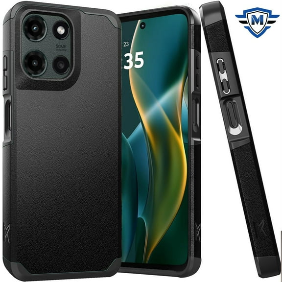 For Motorola Moto G Stylus 5G 2025 Premium Slim Tough 2in1 Hybrid Case Dual-Layer PC TPU Rubber Armor with Shockproof Protection Cover, XPM Phone Case [Black]