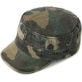thumbnail image 3 of Fasbys Military Army Cadet Hat Men Women Unisex Cotton Flat Top Camo Baseball Cap Adjustable Daily Sports Camping Hat, 3 of 3