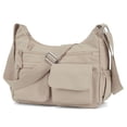 thumbnail image 2 of PULLIMORE Crossbody Bag for Women Nylon Waterproof Shoulder Purse Handbag Messenger Bag Lightweight Multi-Pockets Pocketbooks, Khaki, 2 of 9