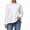 Off-White, variant on Women's Long Sleeve Peplum Sweatshirt Crew Neck Ruffle Cuff Casual Babydoll Top