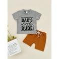 thumbnail image 2 of Kiapeise Baby Boy Summer Clothes Short Sleeve MAMA'S LITTLE MAN Print T-shirt Tops Shorts 3 6 9 12 18 Months Boy Casual Outfits, 2 of 9