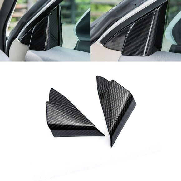 Xotic Tech A-Pillar Door Window Side Cover Trim, Carbon Fiber Pattern, Compatible with Camry 2018-2025