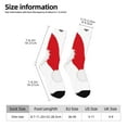 thumbnail image 2 of Logiee HOHOHO Christmas Print Adult Socks for Men & Women,Calf Socks, Ankle Socks,Boots Socks,Breathable Casual Sock,Unisex Crew Socks, 2 of 6