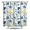 White-23, variant on Waterproof Pioneer Shower Curtain 84x72 Inch Polyester Unique Colorful Floral Shower Curtain for Bathroom Hotel Home Decor with 12 Plastic Hooks