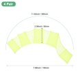 thumbnail image 3 of Uxcell 4 Pair Silicone Swimming Gloves Webbed Half-Finger Frog Type Large Yellow Green, 3 of 7