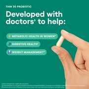 Physicians Choice Thin 30 Probiotic 60 Counts for Weight Management & Bloating - Supports Gut Health - Weight Management for Women & Men