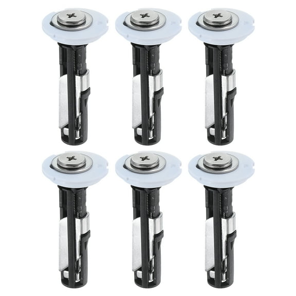 6Pcs Universal Toilet Seat Bolts Kit, Stainless Steel Toilet Seat Hinge Screws