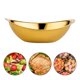 thumbnail image 1 of Ensaladera de acero inoxidable, cuenco decorativo, frutero de Metal irrompible, cuenco para aperitivos, para helado, postre, pastel, sopa, restaurante Oro Grande BLESIY tazón para servir ensalada, 1 of 8