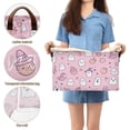 thumbnail image 5 of Yayeee Foldable Storage Basket for Shelves with Handles Waterproof Cloth Bins, Pink Halloween, 5 of 7