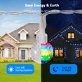 thumbnail image 3 of Outdoor Solar String Lights Weatherproof 80 LED 33ft Globe Patio Lights Outdoor Waterproof Solar Powered Decorative for Garden Porch Backyard Christmas Party Wedding, 3 of 7