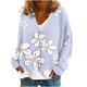 thumbnail image 2 of Cárdigan informal para mujer, chaqueta con botones estampados, abrigo de moda, blusa de poliéster para mujer, 2 of 5