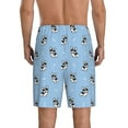 thumbnail image 2 of Balery French Bulldog Puppy Men's Cotton Knit Pajama Shorts Waistband & Pockets,Short Pajama Pants-Large, 2 of 8
