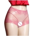 thumbnail image 6 of Wancir Women's Hi-Cut Panties, Lace Floral Underwear, High-Waisted Smoothing Panty Briefs Open File Underpant, 6 of 6