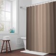 thumbnail image 5 of Ombre Brown Fabric Shower Curtain Brown Grey Gradient Color Washable Shower Curtains for Bathroom, Waterproof Bath Curtain with Hooks Home Decor 72x84in, 5 of 8