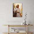 thumbnail image 6 of Asdg12s-Jesus and Lamb Canvas Wall Art Painting Picture, Christian God and Sheep Canvas Print Poster Decor for Living Room, Jesus Shepherd Seeks The Lost Lamb, Modern Religious Room Artwork, 6 of 7