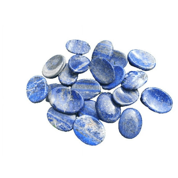 Lapis Worry Stone for Crystal Healing Pocket Palm Stone Thumb Stone 1Pcs