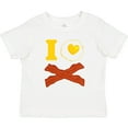 thumbnail image 3 of Inktastic I Love Bacon and Eggs Boys or Girls Toddler T-Shirt, 3 of 5