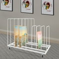 thumbnail image 5 of Modern Art Drying Rack, White Iron with 11.02lbs Capacity, Ventilated Partitions & Anti-Scratch Edges, Perfect for Canvas Boards/Posters/Panels Storage, 5 of 16