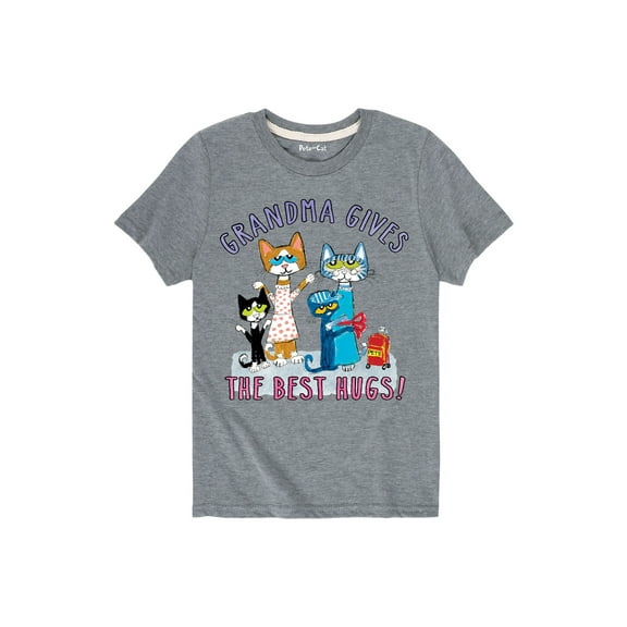 Pete The Cat - Grandma Best Hugs! Toddler - Toddler Short Sleeve Graphic T-Shirt