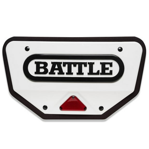 Battle Sports Adult Defender Pro Football Back Plate - White