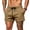 33-Khaki, variant on Mens Athletic Shorts Elastic Drawstring Waist Casual Workout Shorts With Side Pockets S