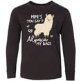thumbnail image 3 of Inktastic Mimi's You Say Alpaca My Bags Long Sleeve Youth T-Shirt, 3 of 5