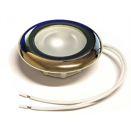 

Bee Green FriLight Nova LED Clip Mount Ceiling Light With Gold Trim - Blue