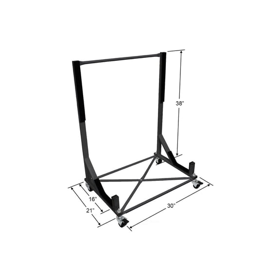 URO TC107BLACK Hard Top Storage Cart