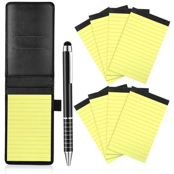 Juego de Porta Bloc de Notas de Bolsillo Mini Outus con 50 Hojas Rayadas