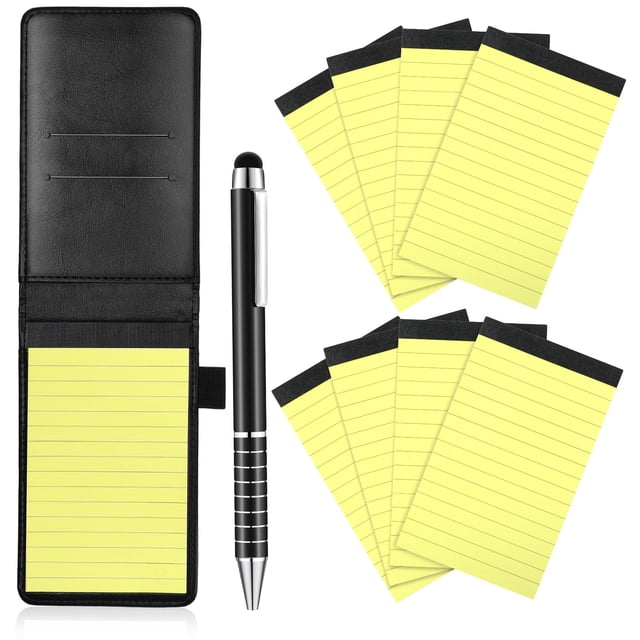 Juego de Porta Bloc de Notas de Bolsillo Mini Outus con 50 Hojas Rayadas