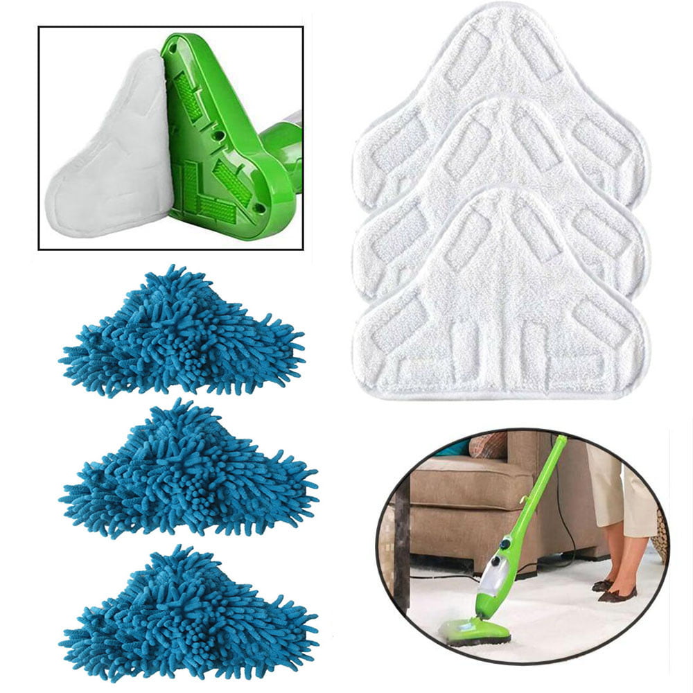 Washable Microfibre Floor Mop Pads Replacement For H20 X5 Steam Mop. 