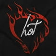 thumbnail image 2 of Flaming Hot Love Funny Valentines Day Womens Plus Size Graphic Zipper Hoodie Brisco Brands 4X, 2 of 5