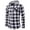 Black, variant on Men'S Autumn Casual Plaid Shirts Long Sleeve Pullover Shirt Top Hooded Blouse