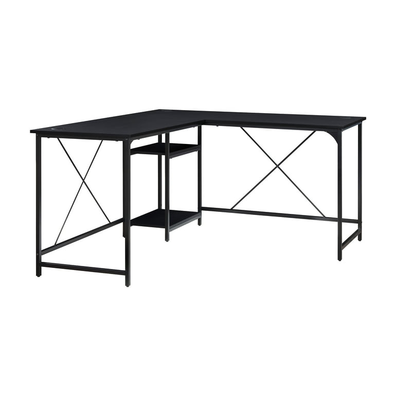 Mainstays LShaped Desk With Hutch And Keyboard Tray, 59 OFF