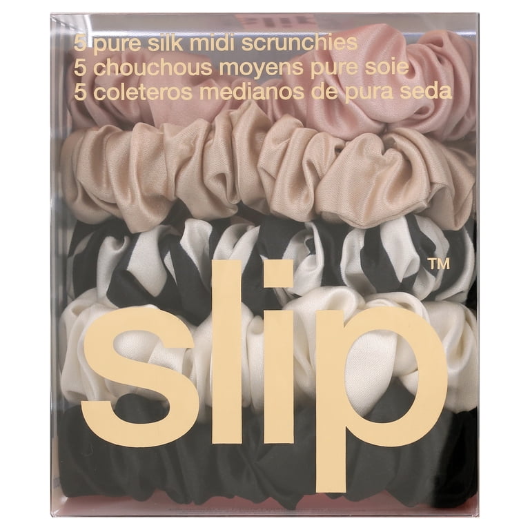 Slip Silk Multi Midi Scrunchie Set Pack 5 New In Box Slip Pure Silk 5-Pack Midi Scrunchies - Multi (5 piece  main image 3