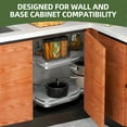thumbnail image 2 of Dextrus 2-Tier Swing Tray, Soft Close Blind Corner Kitchen Cabinet Organizer, Left Swing for 36" and Larger Right Handed Open Blind Kitchen Cabinets, 2 of 8
