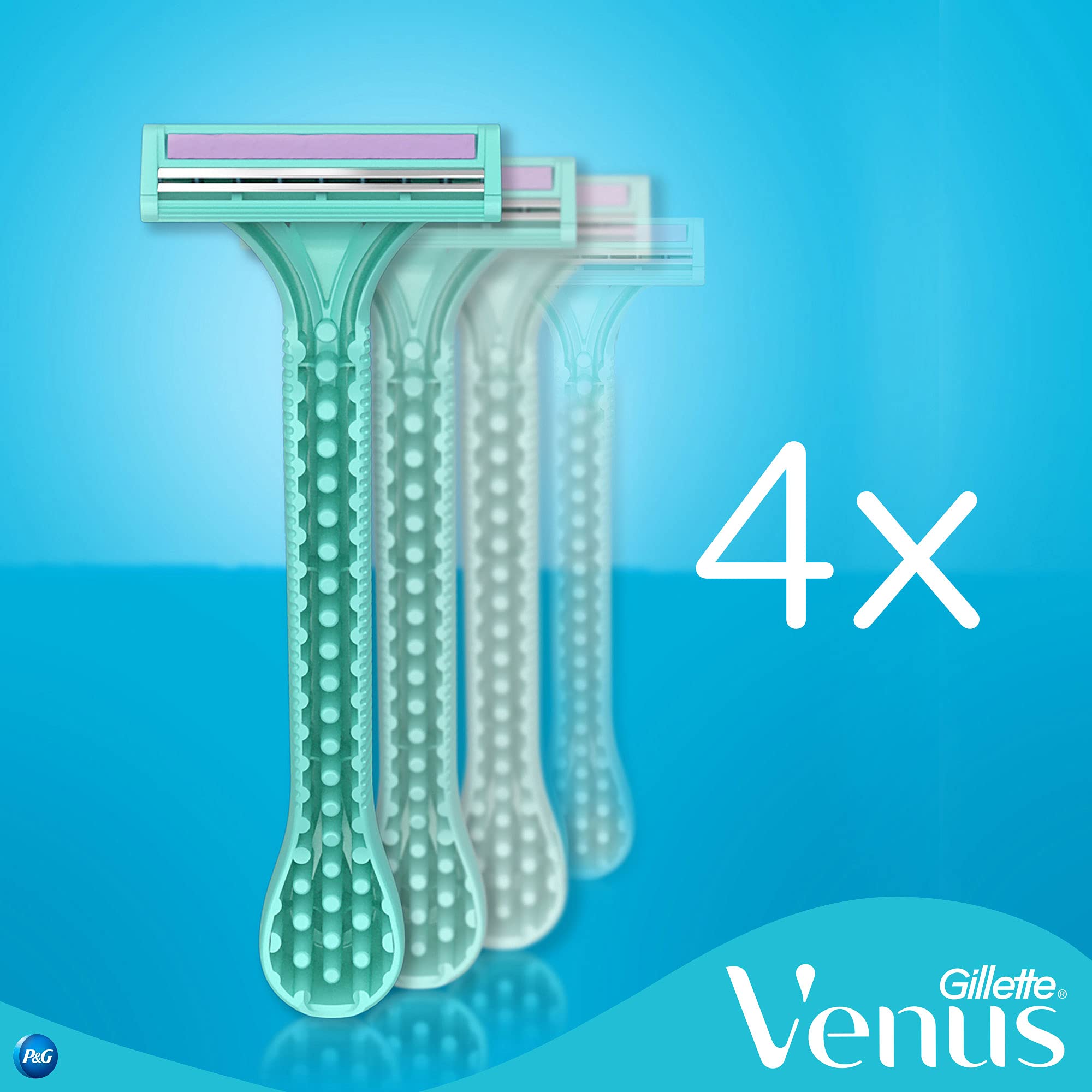 Gillette Simply Venus 2 Blade Disposable Razors With A Touch of Aloe, 4 Count - image 6 of 7