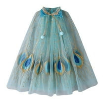 Girls' Sequin Embellished Thin Summer Cape Glittery, Loose Fitting, Ideal for Daily Wear, Parties, Sunscreen, One Size, Ages 3 8