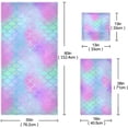 thumbnail image 3 of GZHJMY Purple Magic Mermaid Scale Soft Set of 3 Towels, 1 Bath Towel+1 Hand Towel+1 Washcloth, Ideal Decor for Bathroom, Hotel, Gym, Spa and Beach, 3 of 6