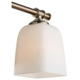thumbnail image 4 of Woodbridge Lighting Blaire 3-Light Steel and Glass Bath Light in Brushed Brass, 4 of 4