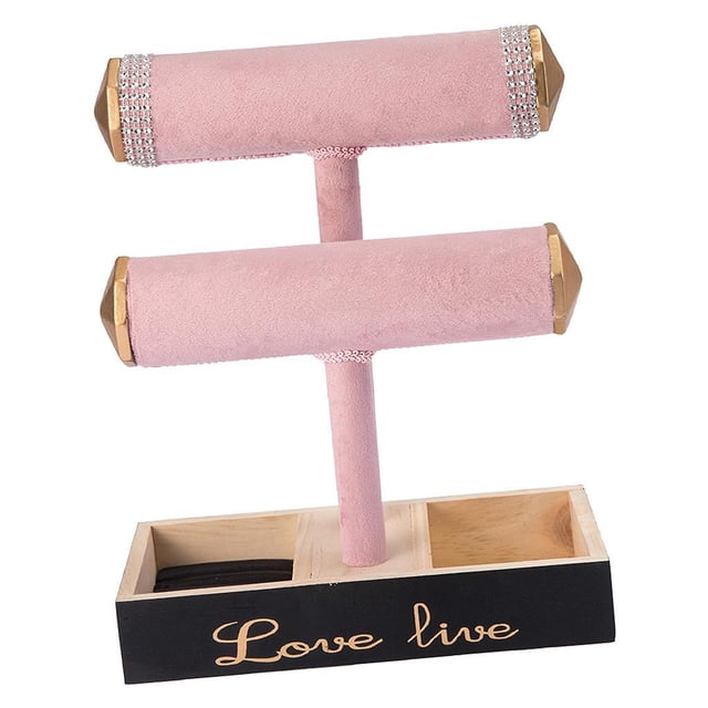 Sonducket Wooden T-Bar Bangle Bracelet Holder Retail Display Stand Rack Shop Jewelry Ropa, zapatos y accesorios Miscelánea Tipo 2
