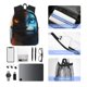 thumbnail image 4 of Easygdp Red And Blue Fire Cat Mochila Casual para Portátil, Mochila para Escuela, Viajes, Negocios, 4 of 6
