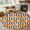 Orange, variant on Hallway Runner Rug 2x6 Ft, Fall Pumpkins Non Slip Area Rugs for Entryway, Thanksgiving Maple Autumn Leaf Farmhouse Plaid Washable Low Pile Accent Carpet for Indoor Corridor Laundry Kitchen Bedside