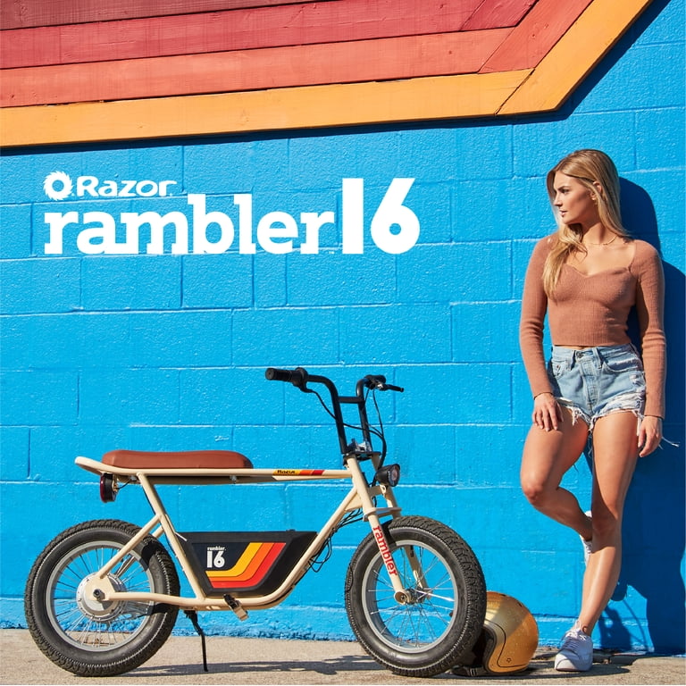 Razor Rambler 16 – 36V Electric Scooter, 15 mph, Retro Minibike