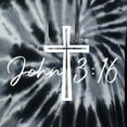 thumbnail image 5 of Wild Bobby John 3:16 Cross Inspirational/Christian Unisex Graphic Hoodie Sweatshirt, Spiral Black, X-Large, 5 of 5