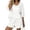 White, variant on Stichou Women's Two Piece Sets Summer Lounge Sets Striped Shirts and Shorts Set Spring Fashion Matching Outfit Black 2XL