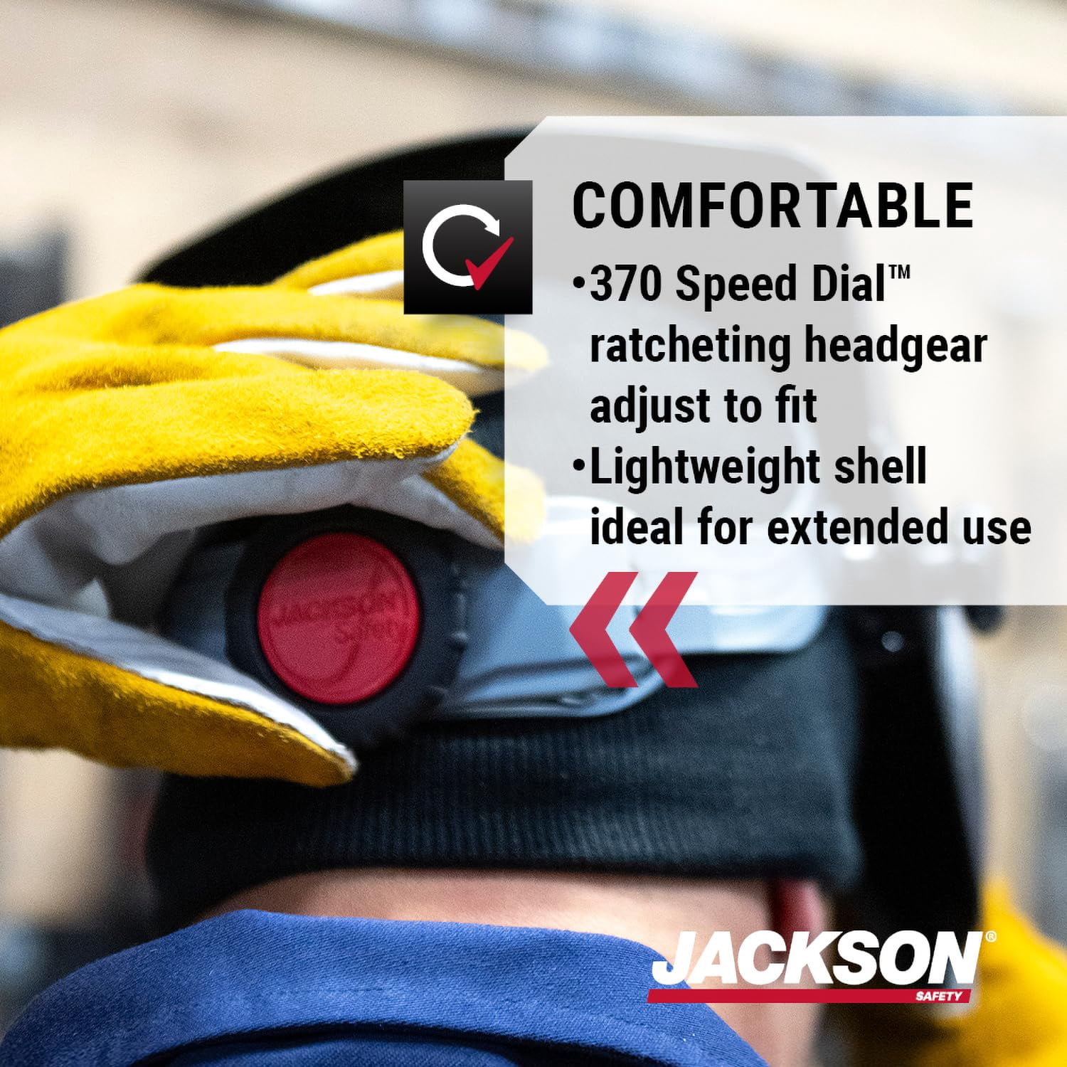 Welding Helmet with Fixed Shade 10, Auto Darkening Hood for Men Women, Hard Hat Adaptable Design, Narrow Shell for Confined Areas, HSL-100, Black