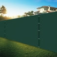 thumbnail image 4 of Shatex Privacy Shade Fence Screen- 6ftx25ft Heavy Duty Shade Mesh Fencing with Grommets and Zip Ties- Quick Installation for Garden Yard/Construction Site/Deck/Balcony Pool,Dark Green, 4 of 4