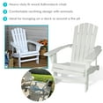 thumbnail image 4 of Sunnydaze Charred Fir Adirondack Chair - Set of 2, White, 4 of 7