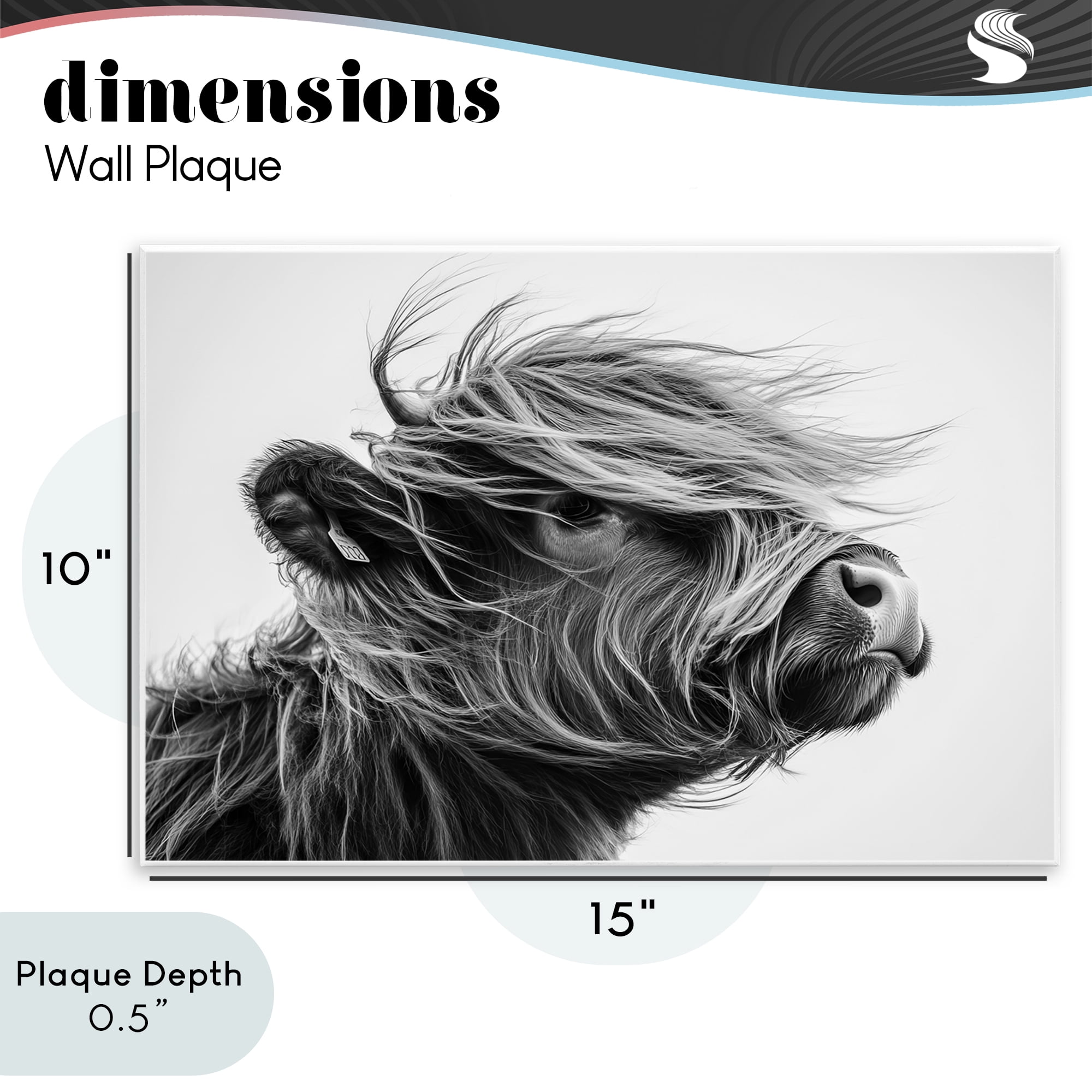 Stupell Industries Handsome Highland Portrait Wall Plaque Art, design by Tina LeCour